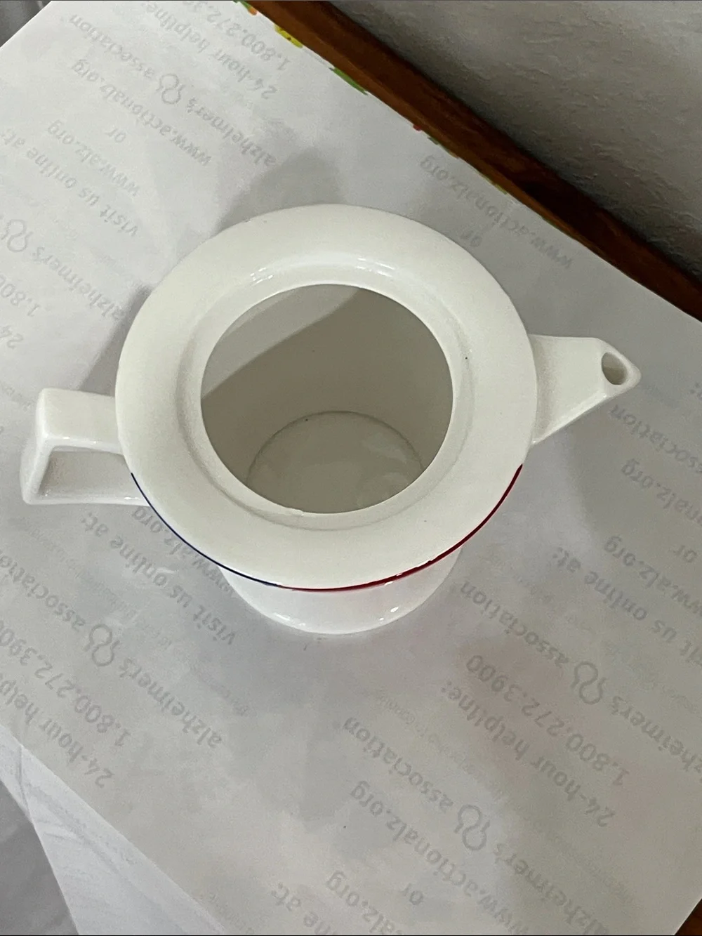 Brian Wood VTG Highly Limited Edition Art Deco Patriotic Ceramic Teapot Signed